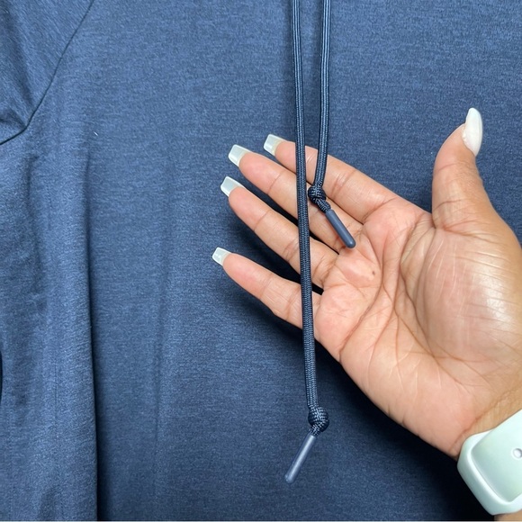 Athleta Women Uptempo Hoodie Sweatshirt Small Blue Hooded Gym Workout - Picture 2 of 11